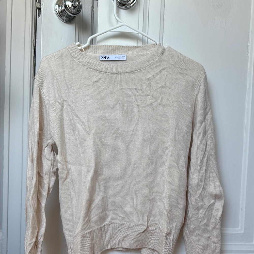 Zara Women's Cream Sweater